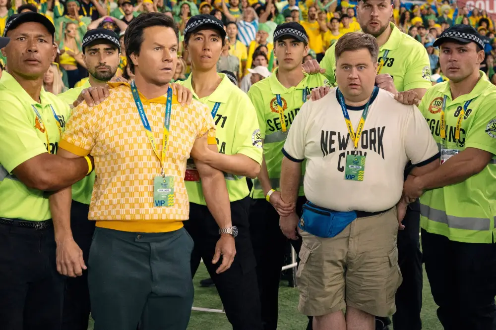 Mark Wahlberg and Paul Walter Hauser in Balls Up