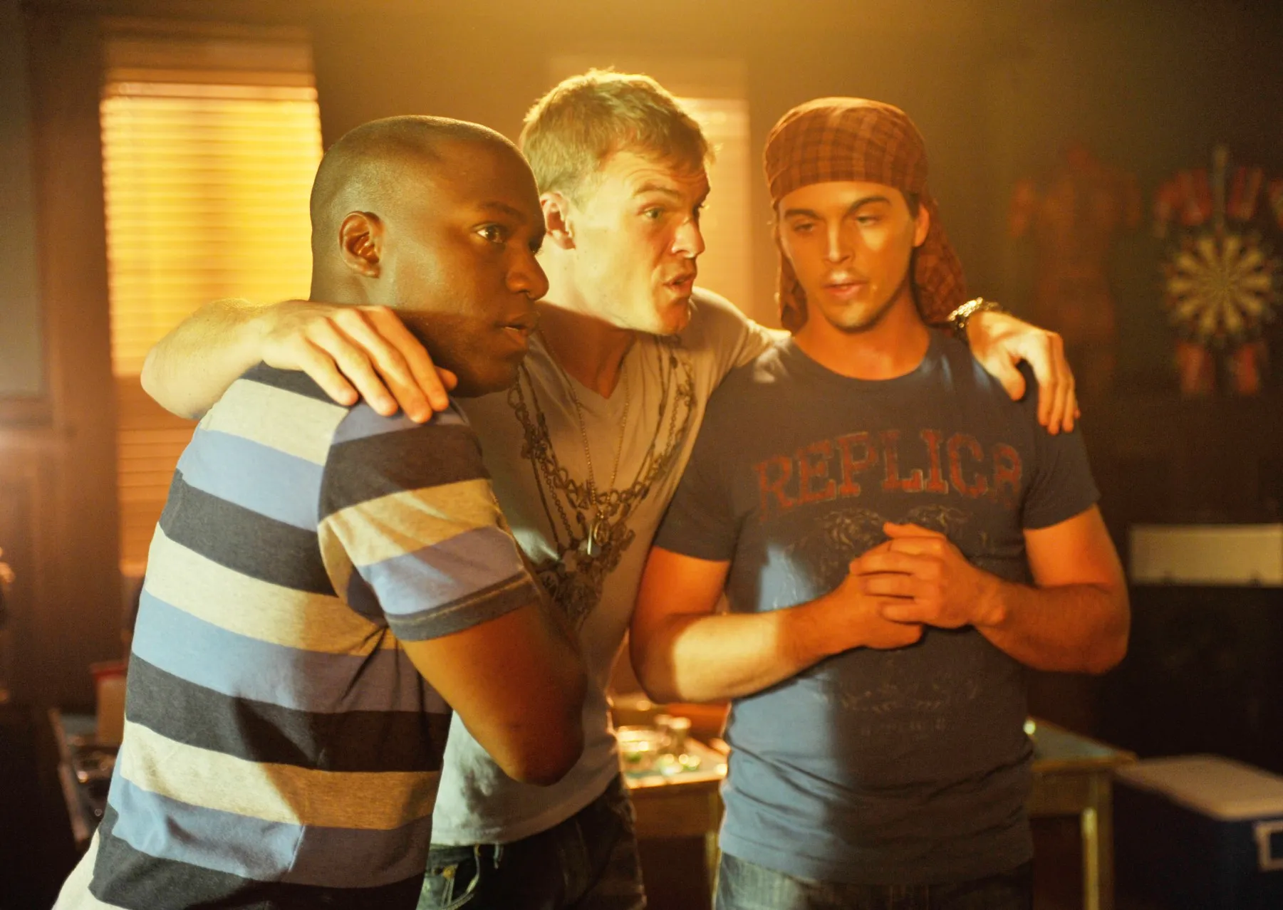 Omari Newton, Alan Ritchson and Darin Brooks in Blue Mountain State