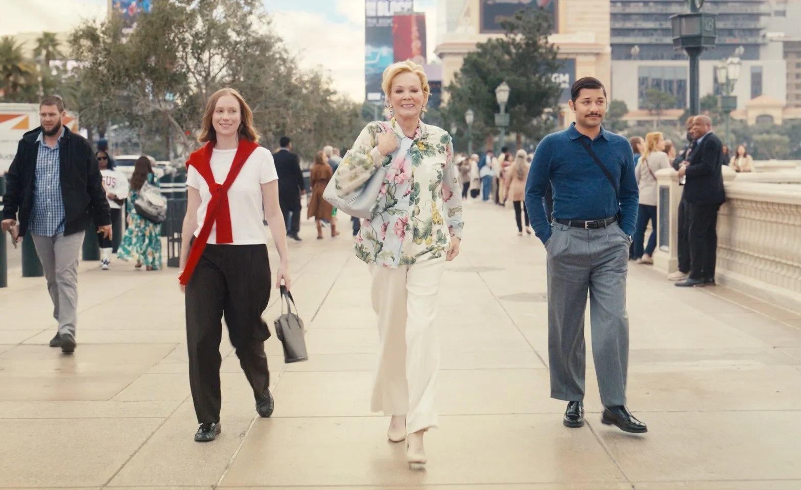 Hannah Einbinder, Jean Smart and Mark Indelicato in Hacks season 5
