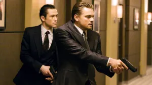 Joseph Gordon-Levitt and Leonardo DiCaprio in Inception