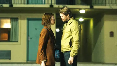 Emma Stone and Joe Alwyn in Kinds of Kindness