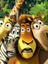 Melman, Marty, Alex and Gloria in Madagascar