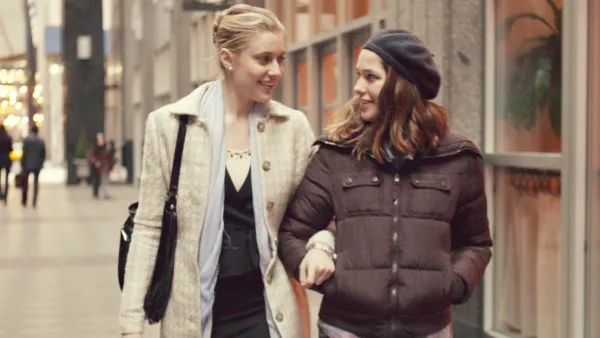 Greta Gerwig and Lola Kirke in Mistress America