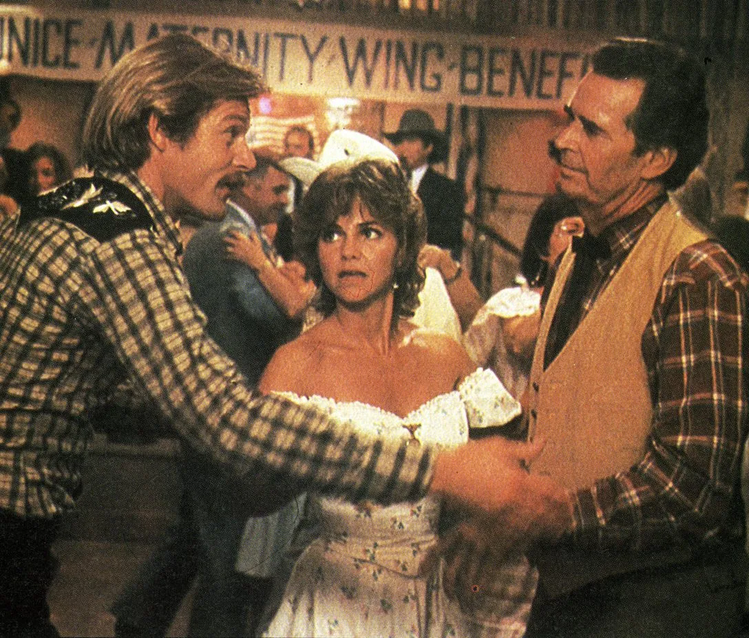 Sally Field Brian Kerwin and James Garner in Murphy's Romance