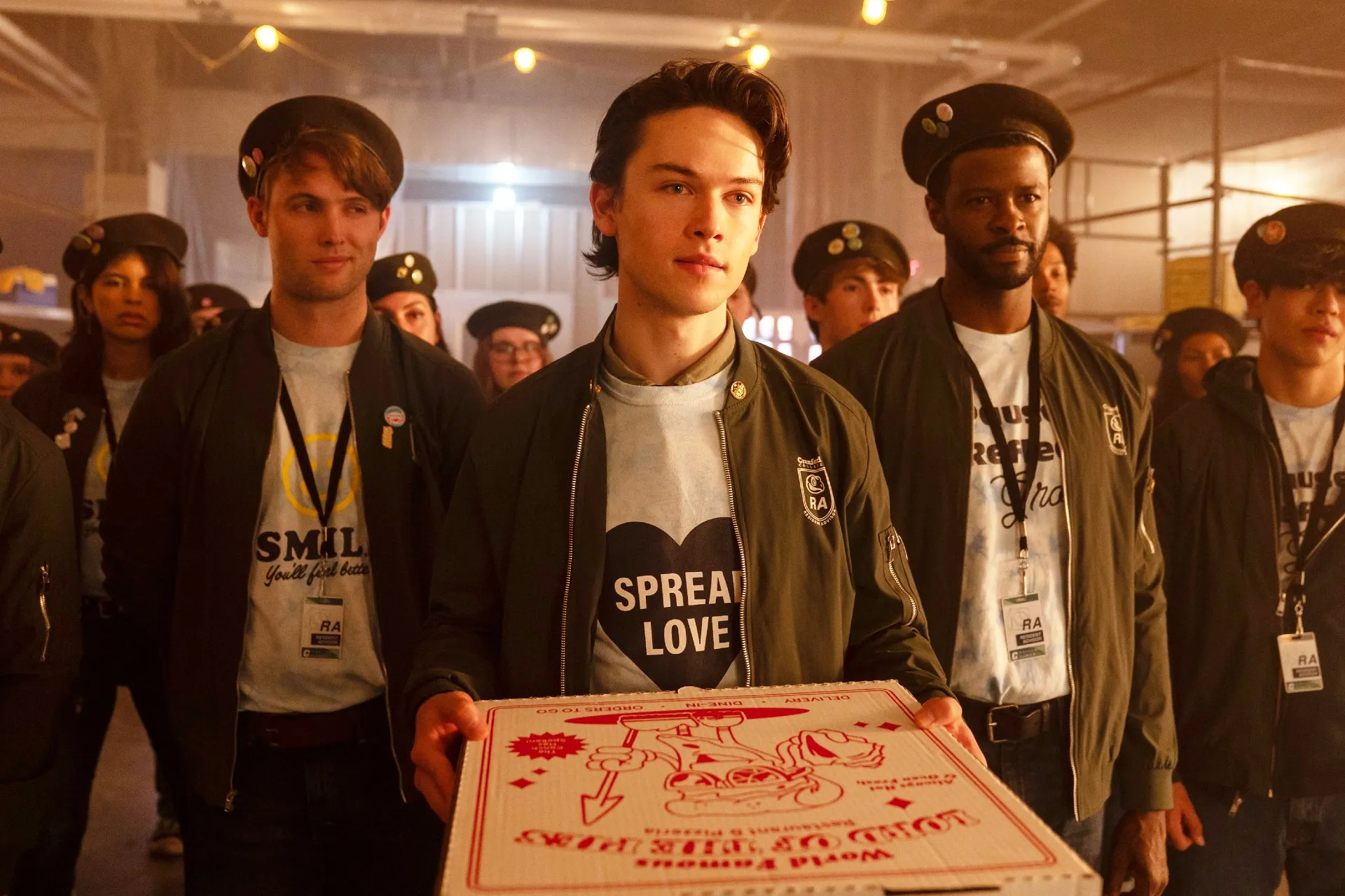 Tanner Byle, Jack Martin and Joshua Wade in Pizza Movie