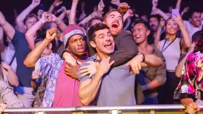 Jermaine Fowler, Zac Efron and Andrew Santino in Ricky Stanicky