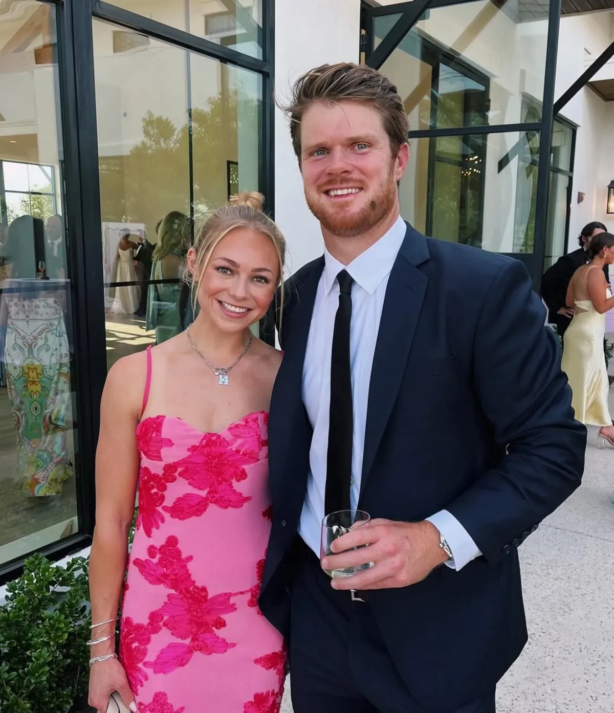 Seattle Seahawks Quarterback Sam Darnold Marries Katie Hoofnagle in Star-Studded Wedding