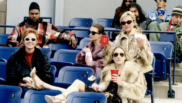 Cynthia Nixon, Kristin Davis, Sarah Jessica Parker and Kim Cattrall in Sex and the City season 2