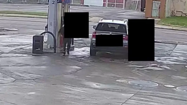 A screenshot from surveillance video of the kidnapped teen