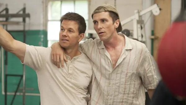 Mark Wahlberg and Christian Bale in The Fighter
