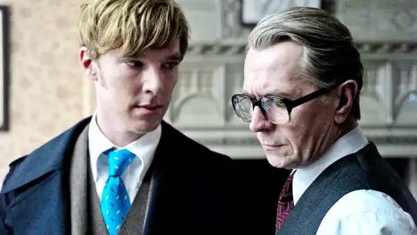 Benedict Cumberbatch and Gary Oldman in Tinker Tailor Soldier Spy