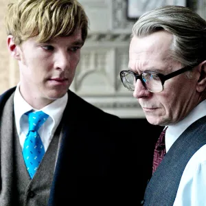 Benedict Cumberbatch and Gary Oldman in Tinker Tailor Soldier Spy