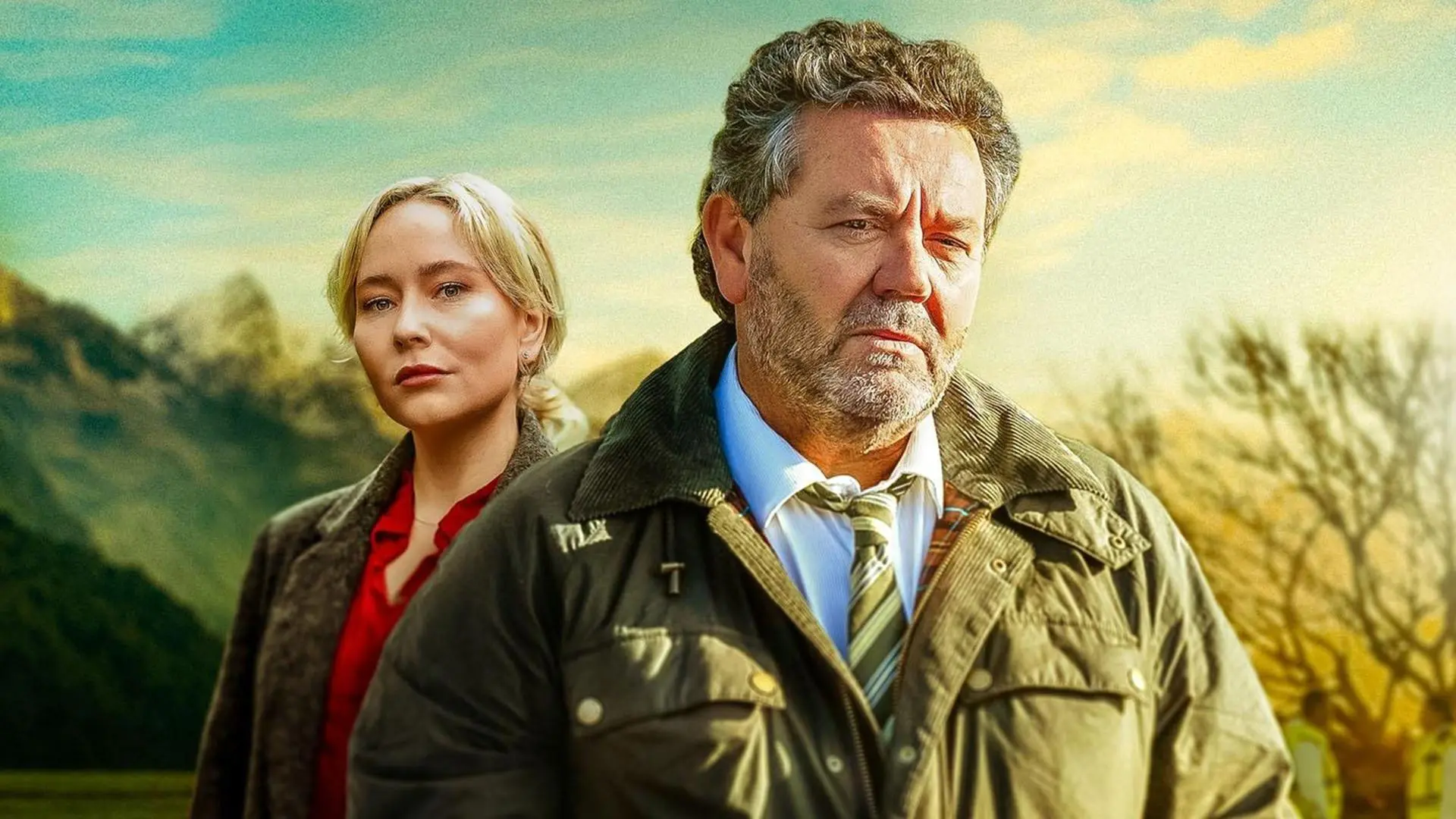 Neill Rea and Fern Sutherland in The Brokenwood Mysteries