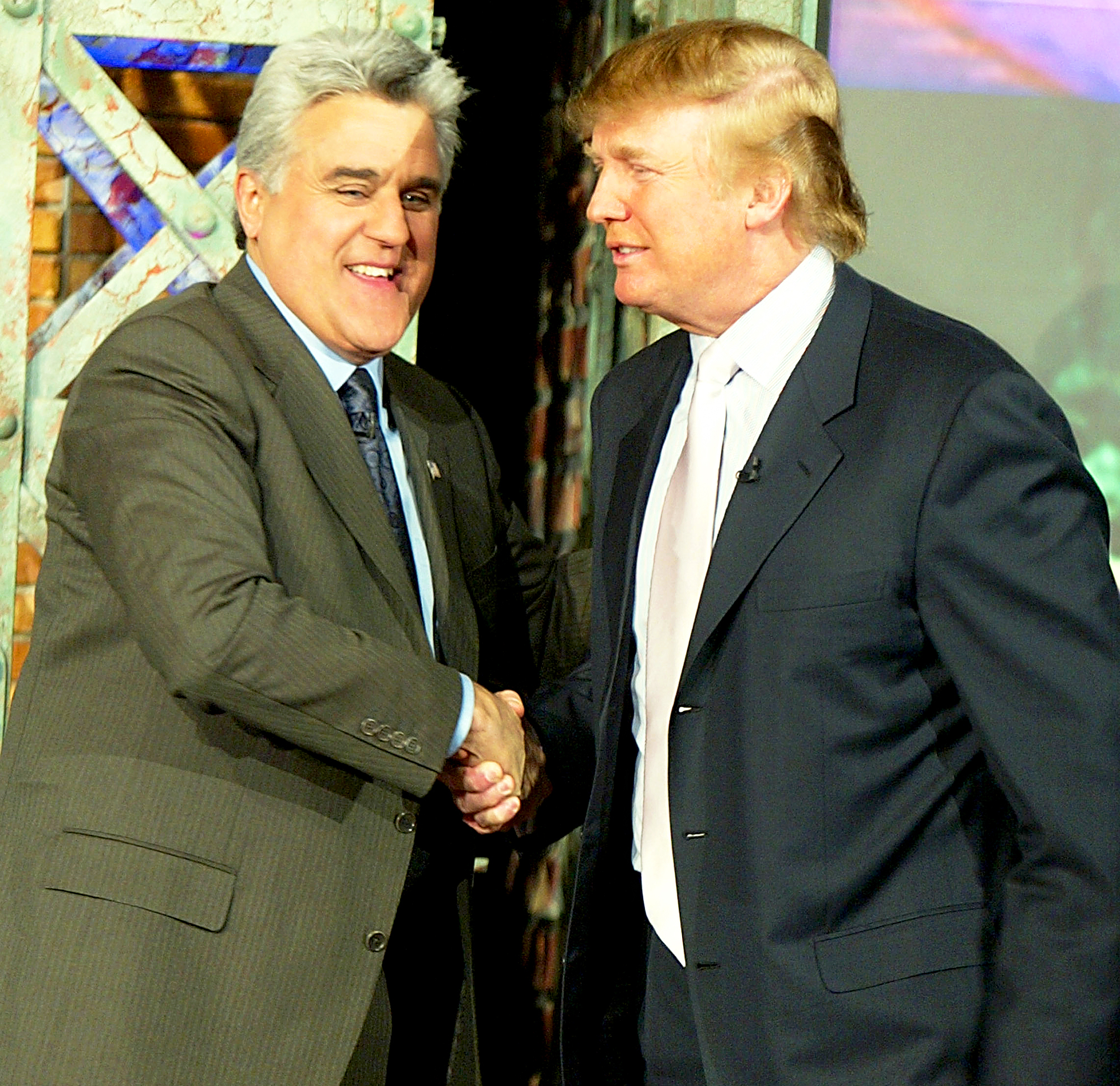 Jay Leno and Donald Trump