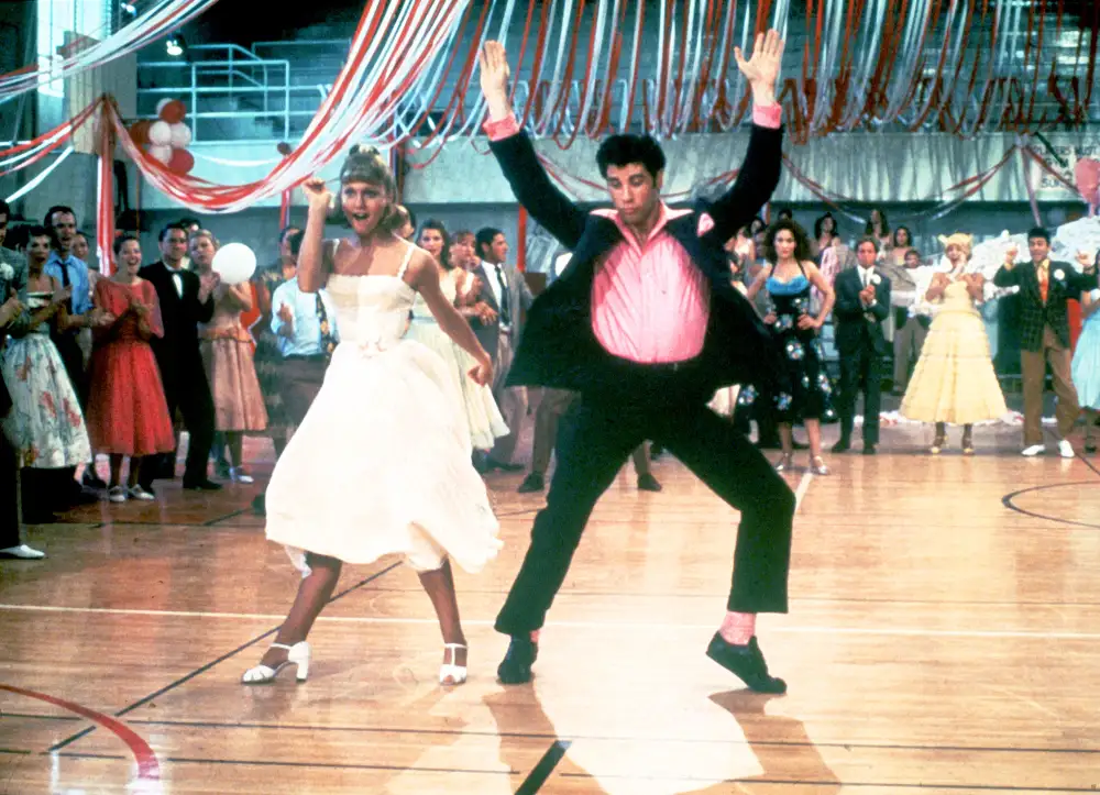 Olivia Newton-John and John Travolta