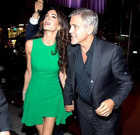 Amal and George Clooney