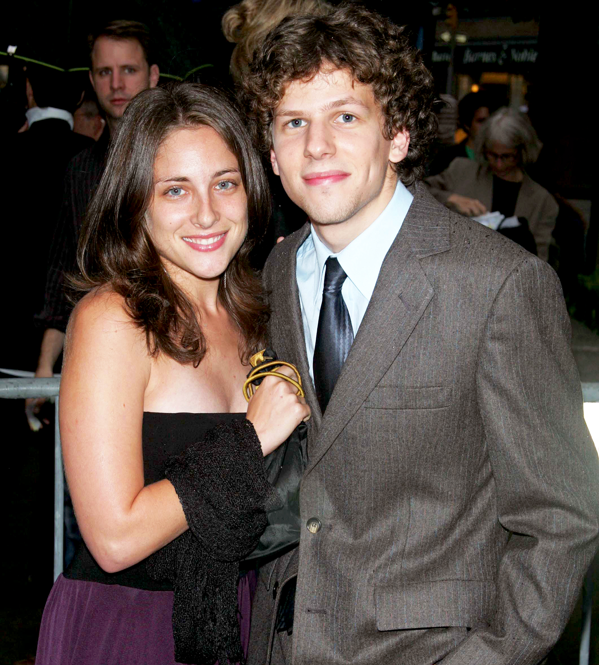 Jesse Eisenberg and Anna Strout