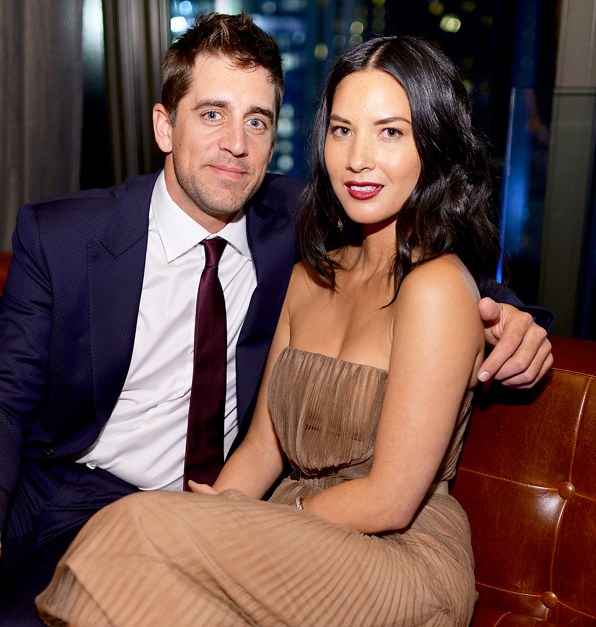 Aaron Rodgers and Olivia Munn