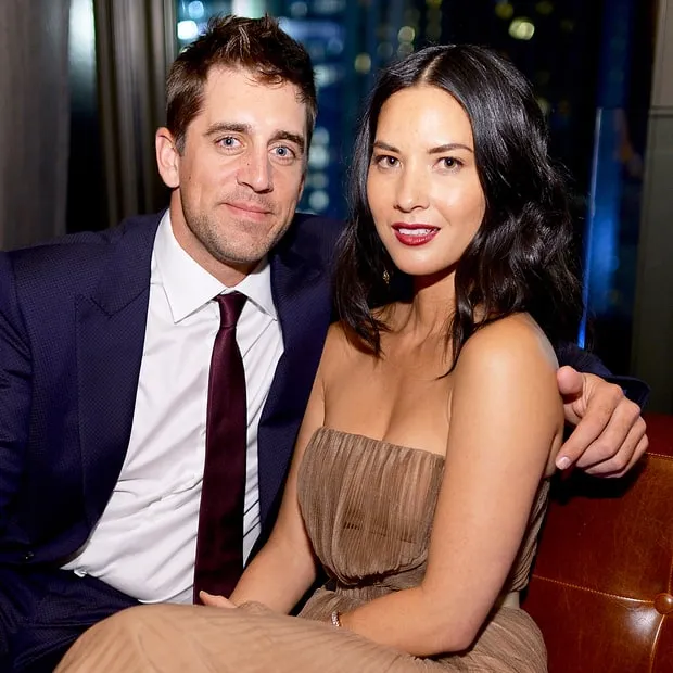 Aaron Rodgers and Olivia Munn