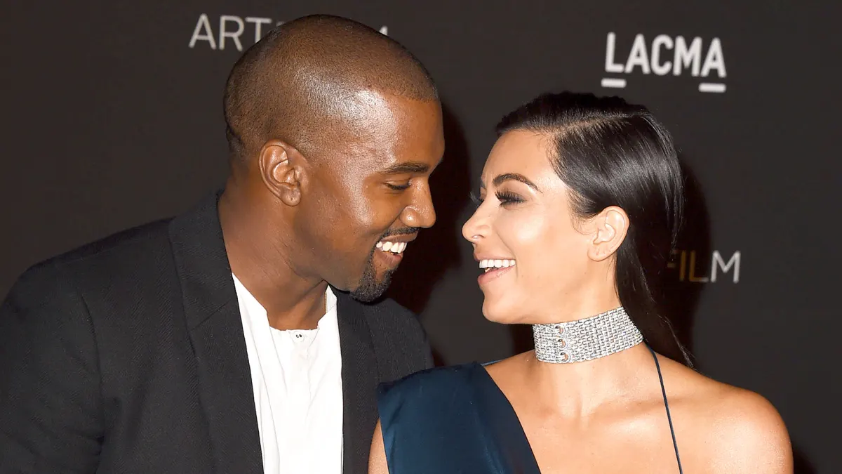 Kanye West and Kim Kardashian