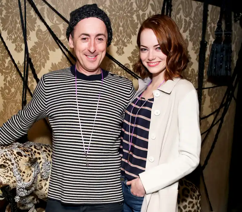 Emma Stone and Alan Cumming