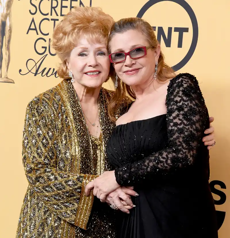 Debbie Reynolds and Carrie Fisher