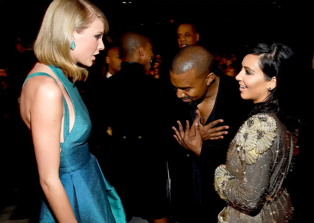 Taylor Swift, Kanye West and Kim Kardashian