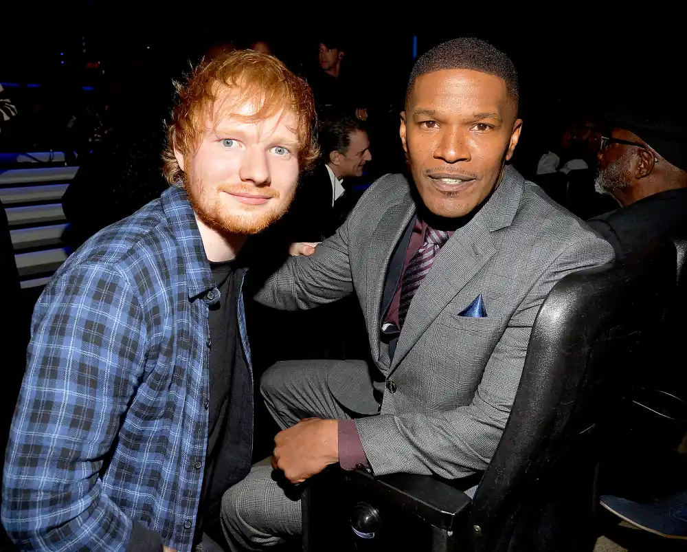 Ed Sheeran and Jamie Foxx