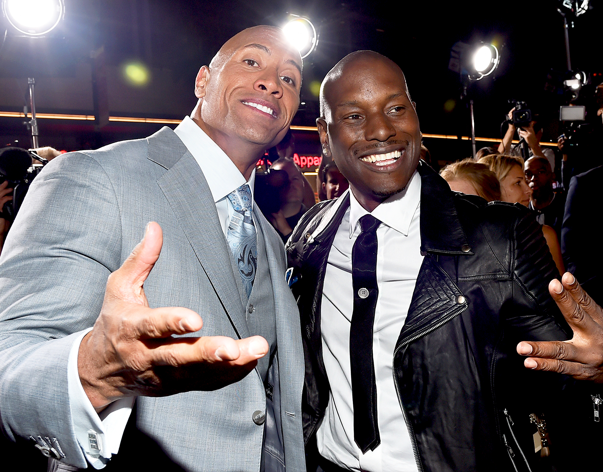 The Rock Dwayne Johnson and Tyrese