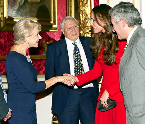 Kate Middleton and Helen Mirren