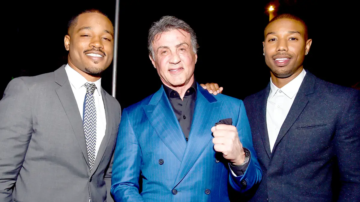 Ryan Coogler, Sylvester Stallone and Michael B. Jordan