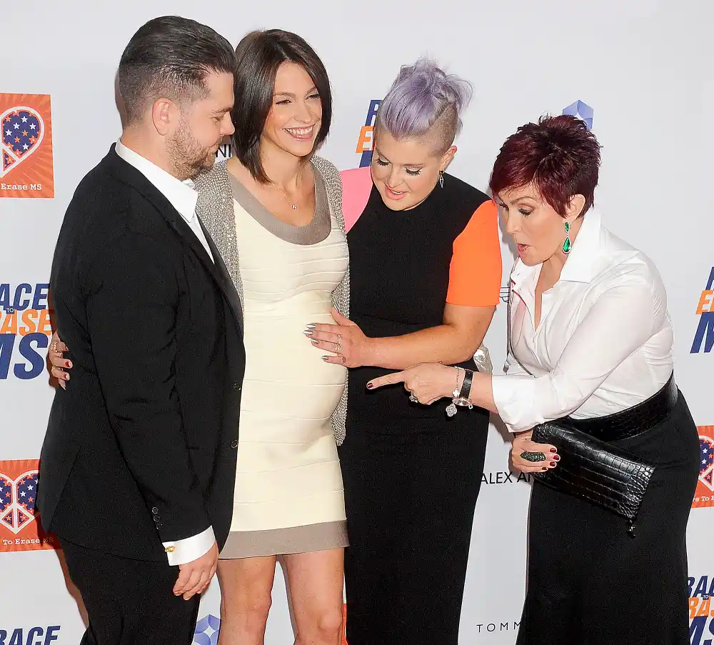 Jack Osbourne, Lisa Stelly, Kelly Osbourne and Sharon Osbourne