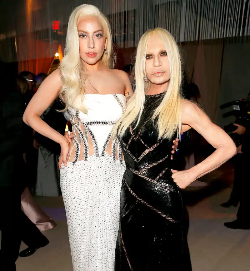 Lady Gaga and Donatella Versace