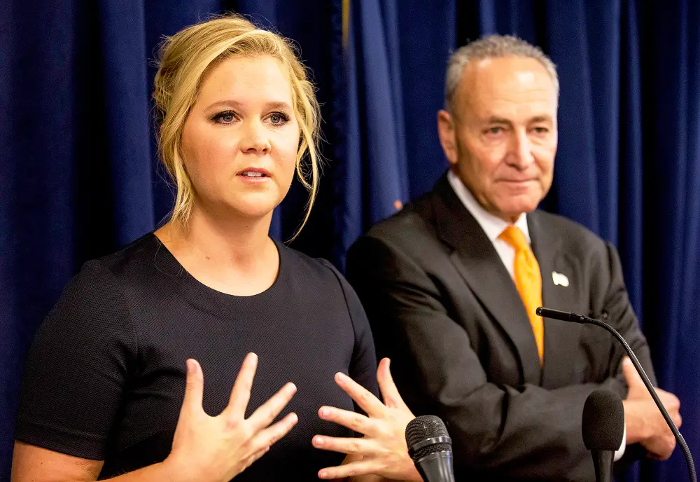 Amy Schumer and Chuck Schumer