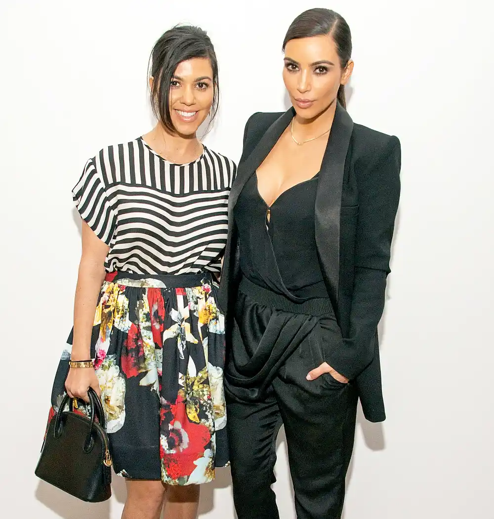 Kourtney Kardashian and Kim Kardashian