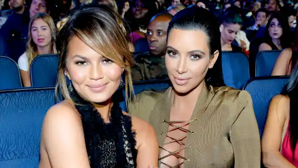 Chrissy Teigen and Kim Kardashian