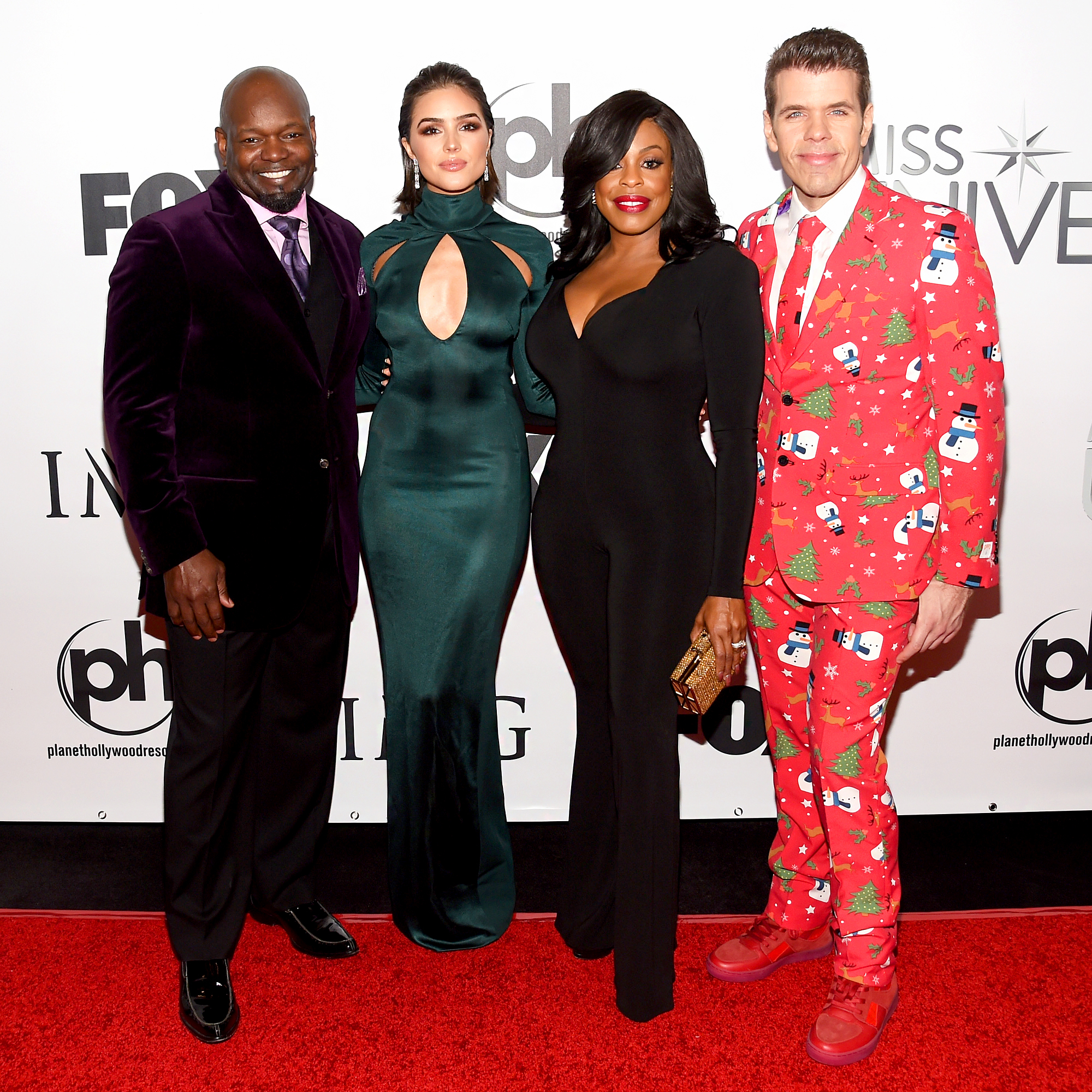 Emmitt Smith, Olivia Culpo, Niecy Nash and Perez Hilton
