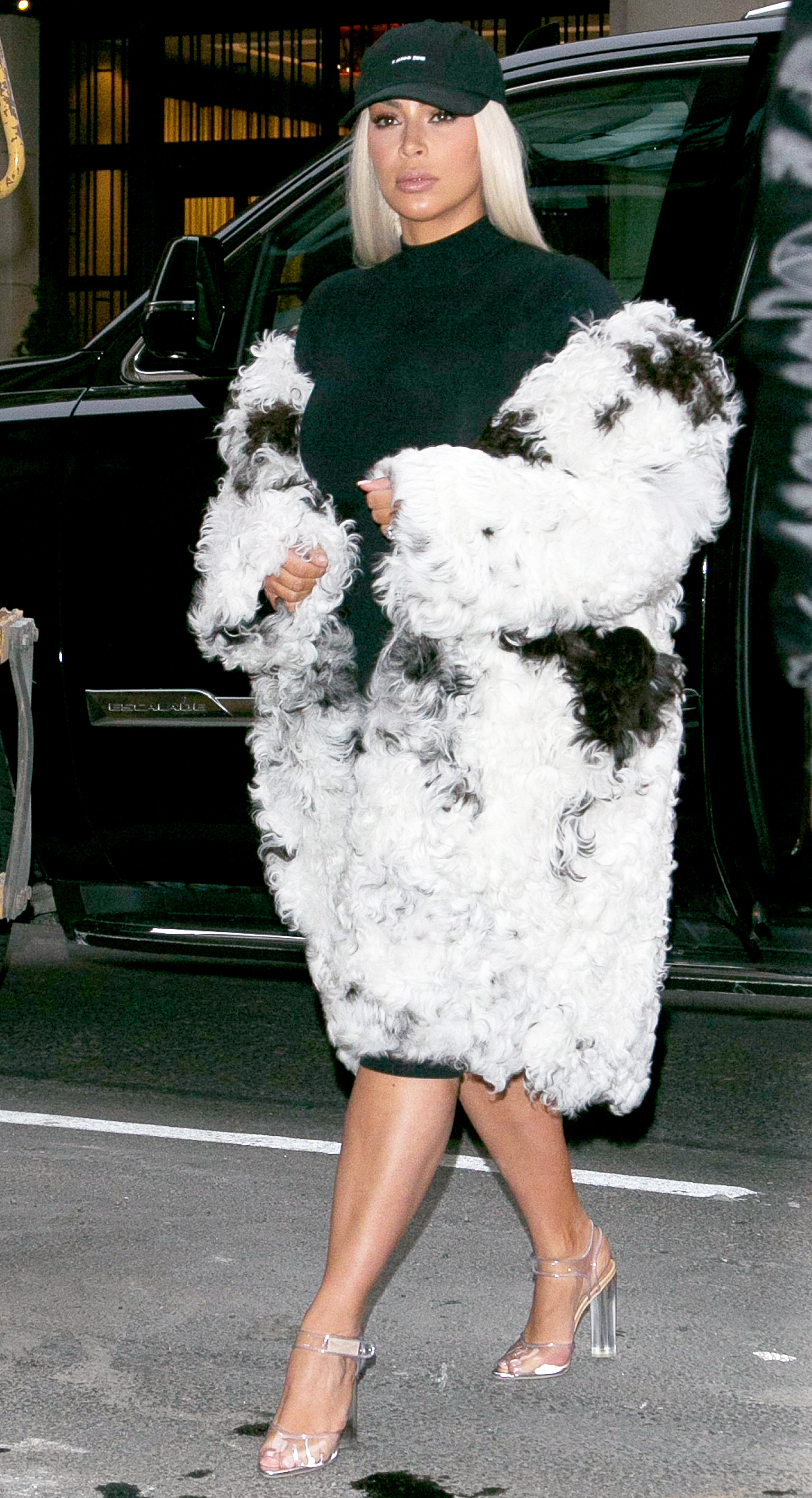 Kim Kardashian arrives at Barney's in New York