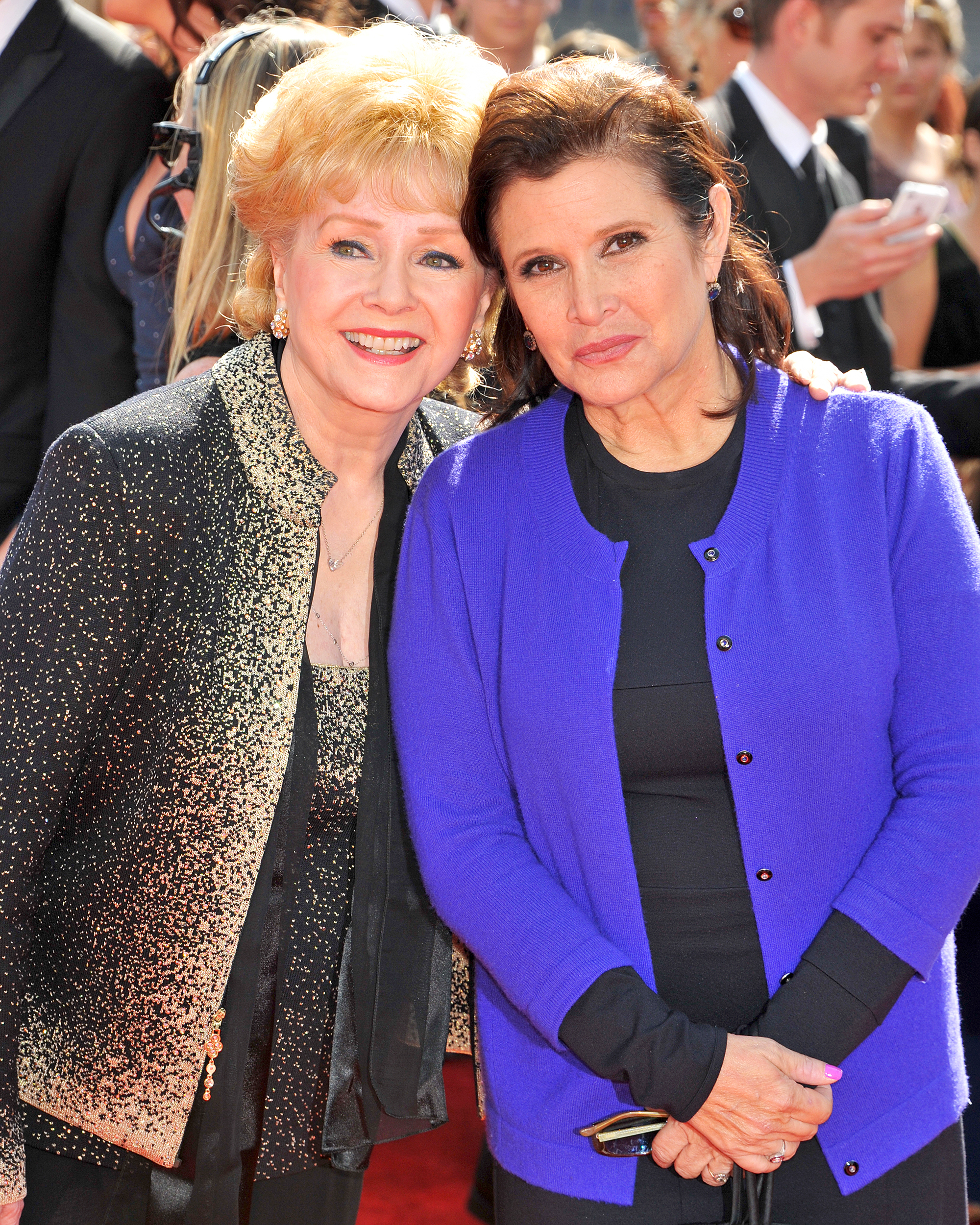 Debbie Reynolds and Carrie Fisher