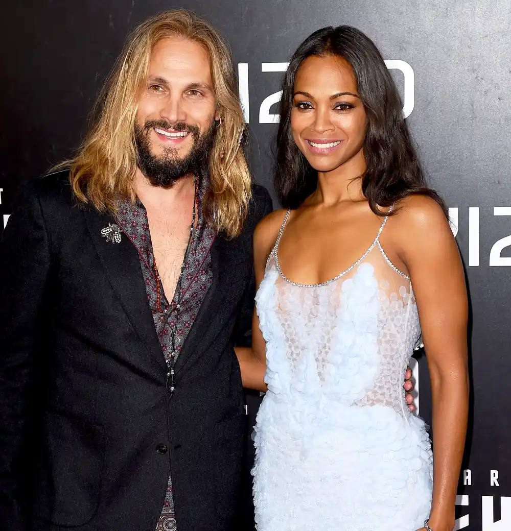 Zoe Saldana and Marco Perego