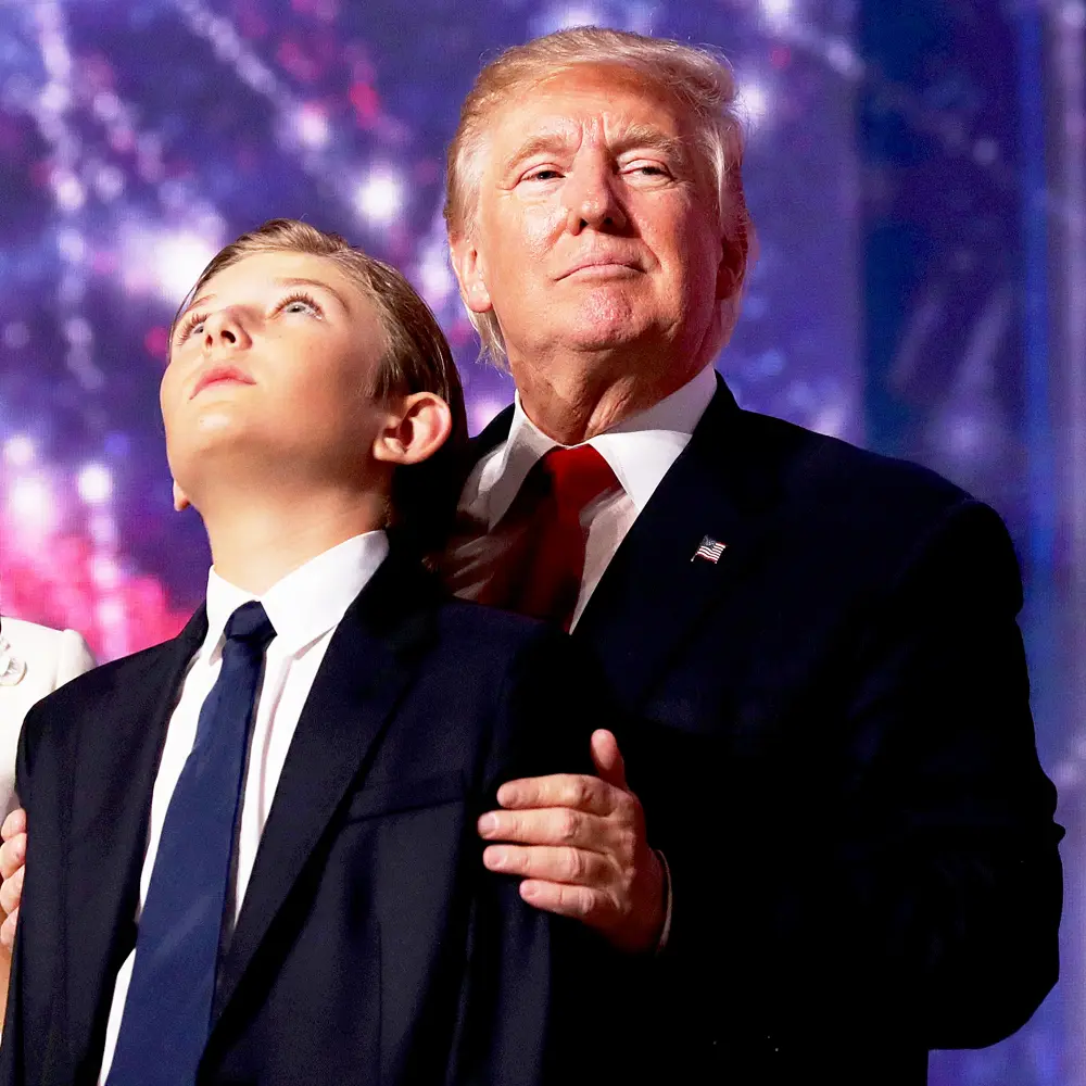 Barron Trump and Donald Trump