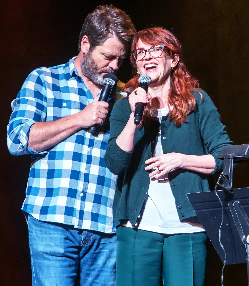 Nick Offerman and Megan Mullally