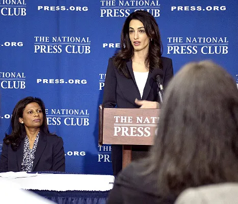 Amal Alamuddin -podium