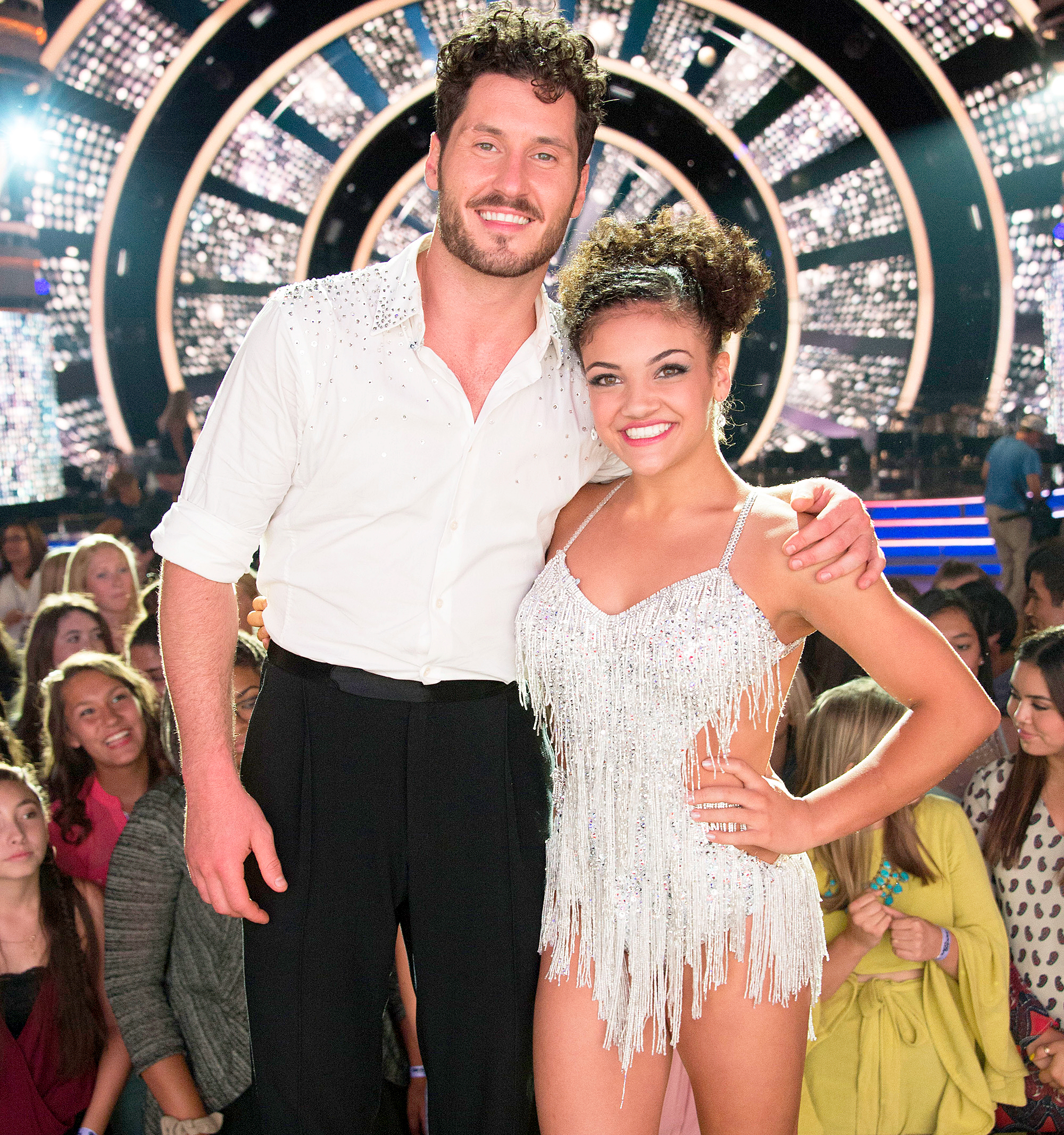 Val Chmerkovskiy and Laurie Hernandez