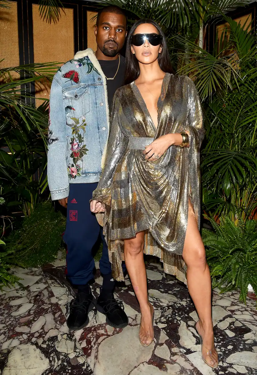 Kanye West and Kim Kardashian