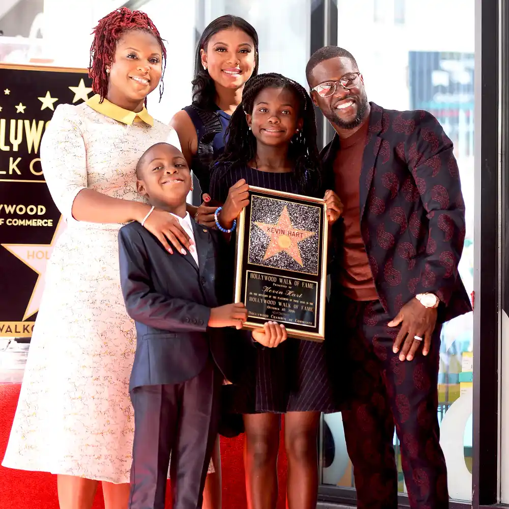 Kevin Hart Torrei Hart Eniko Parrish Hendrix and Heaven