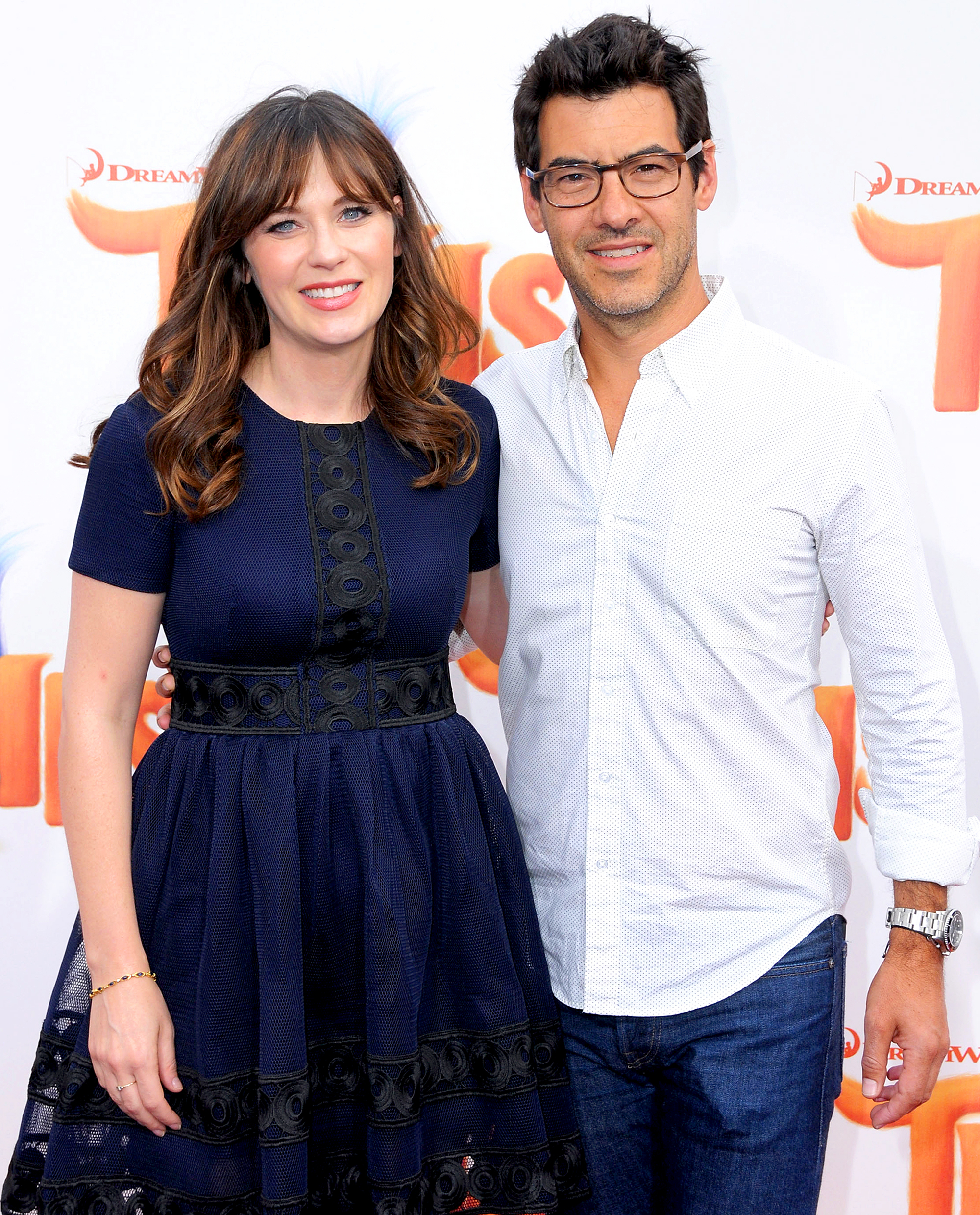 Zooey Deschanel and Jacob Pechenik