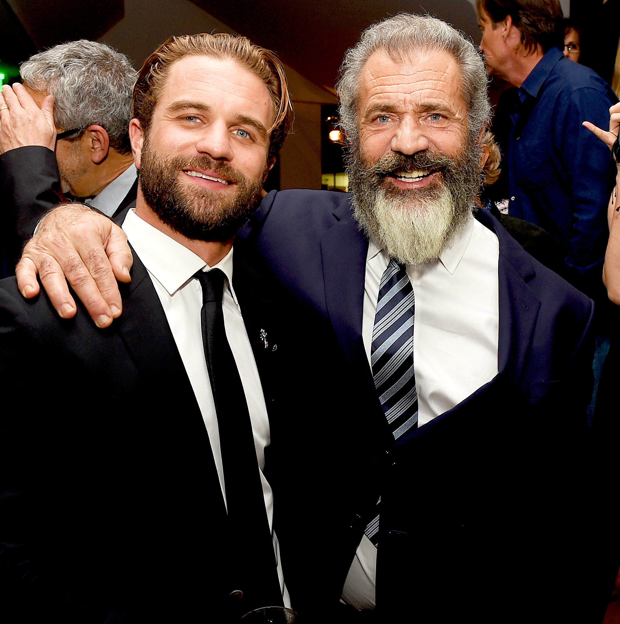 Milo Gibson and Mel Gibson