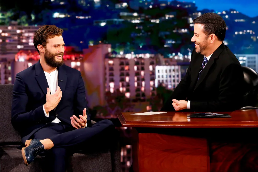 Jamie Dornan and Jimmy Kimmel