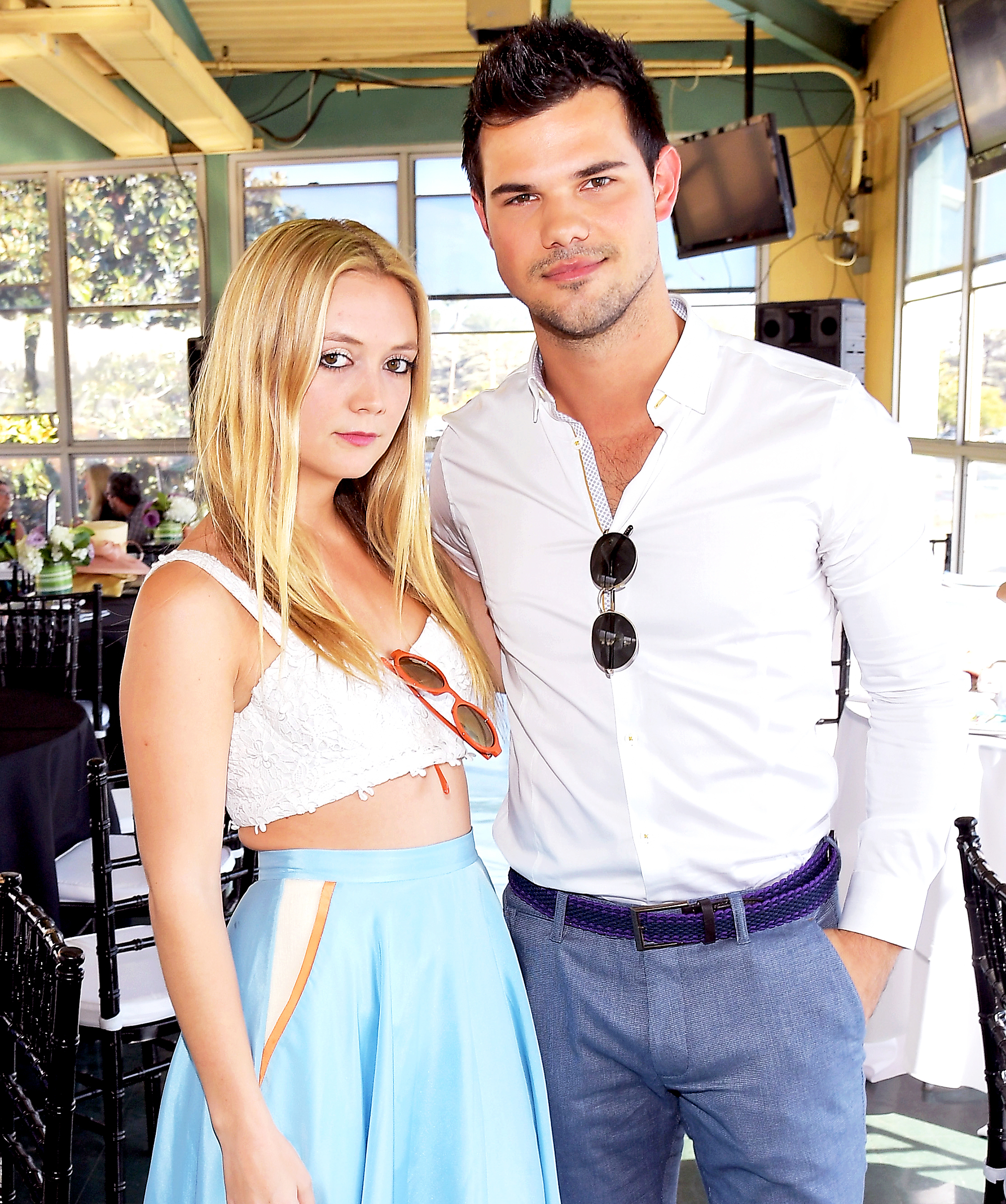 Billie Lourd and Taylor Lautner